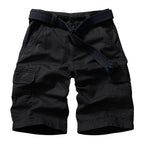 Mens Cargo Shorts, Relaxed Fit Cotton Casual Work Shorts with 8 Pockets, 11-inch Inseam