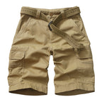 Mens Cargo Shorts, Relaxed Fit Cotton Casual Work Shorts with 8 Pockets, 11-inch Inseam