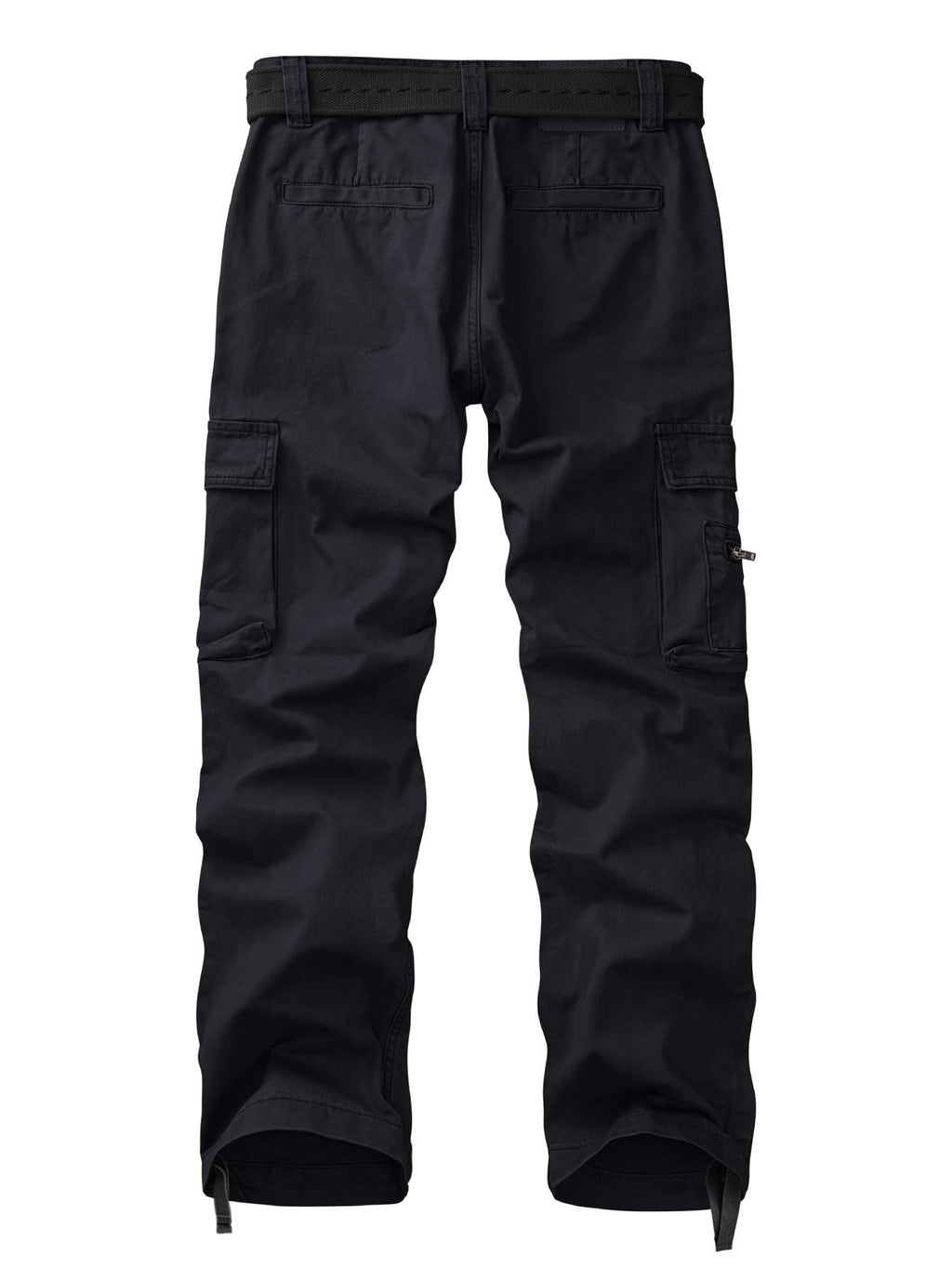 Men's Cotton Cargo Pants, Multi-Pocket Loose Fit Casual Work Pants for Men,Size 32-42