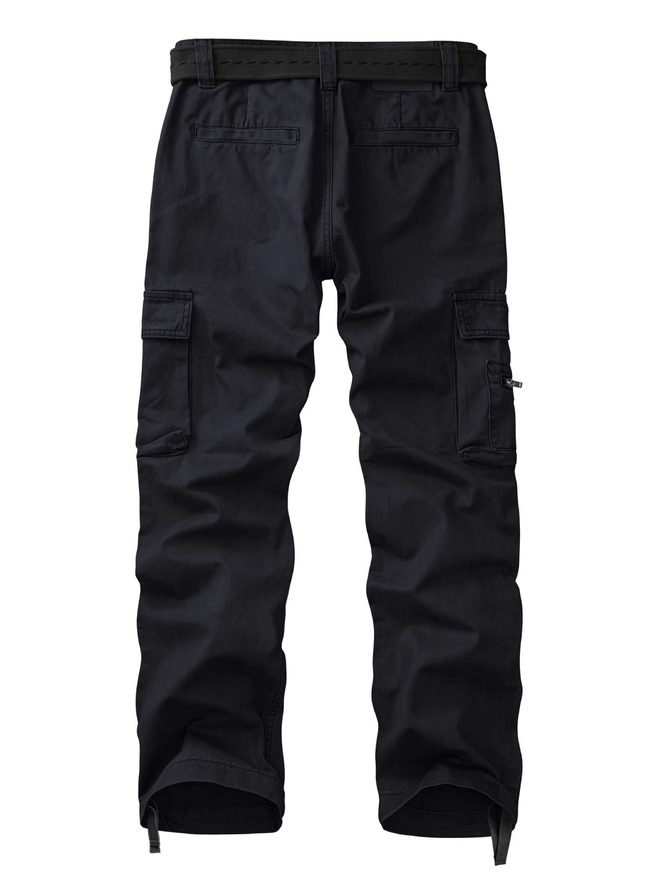 Men's Cotton Cargo Pants, Multi-Pocket Loose Fit Casual Work Pants for Men,Size 32-42