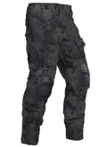 VANIYU Men’s Work Cargo Pants with Knee Pads – Water Resistant Hiking & Construction Pants with 10 Pockets, Adjustable Waist & Ankle