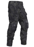 VANIYU Men’s Work Cargo Pants with Knee Pads – Water Resistant Hiking & Construction Pants with 10 Pockets, Adjustable Waist & Ankle