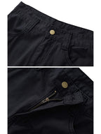 Men's Cotton Cargo Pants, Multi-Pocket Loose Fit Casual Work Pants for Men,Size 32-42