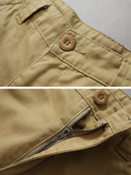 Mens Cargo Shorts, Relaxed Fit Cotton Casual Work Shorts with 8 Pockets, 11-inch Inseam
