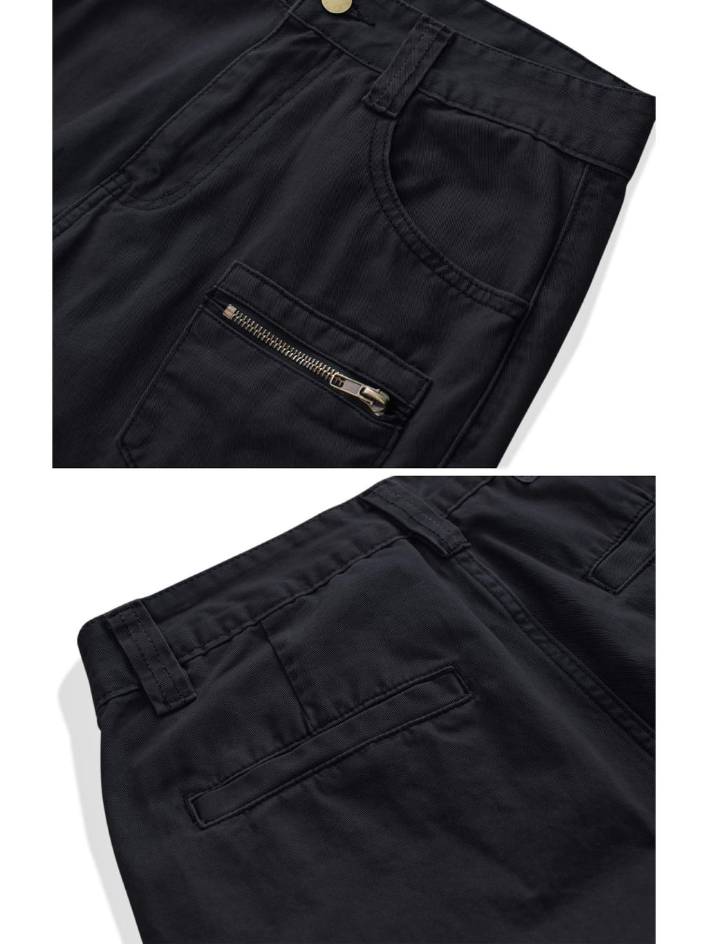 Men's Cotton Cargo Pants, Multi-Pocket Loose Fit Casual Work Pants for Men,Size 32-42