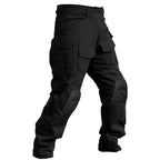 VANIYU Men’s Work Cargo Pants with Knee Pads – Water Resistant Hiking & Construction Pants with 10 Pockets, Adjustable Waist & Ankle