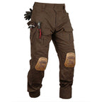 VANIYU Men's Flex Ripstop Work Pants with Removable Knee Pads – 10-Pocket Breathable Utility Trousers for Hiking, Gardening & Outdoor Work (No Belt)