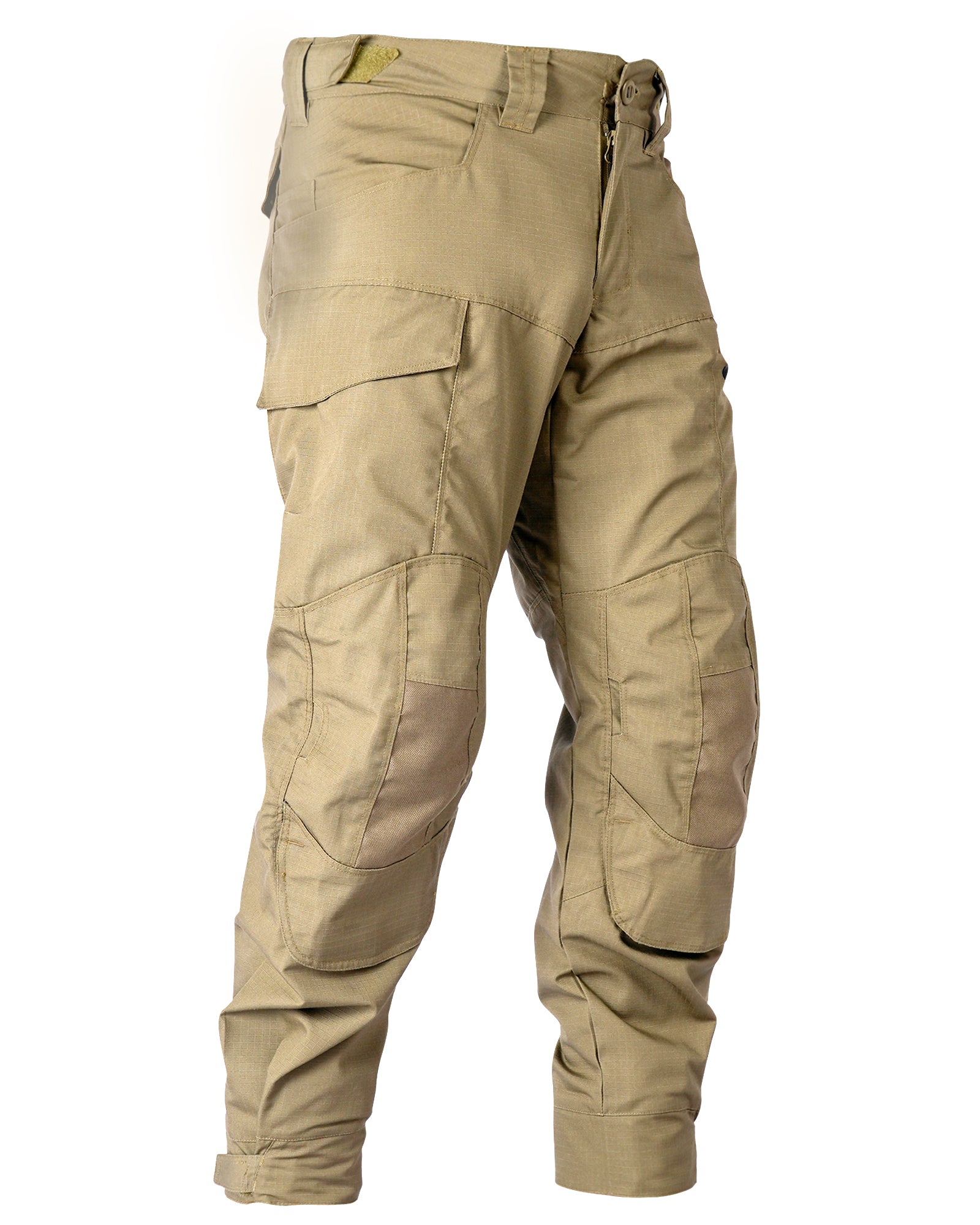 VANIYU Men's Camo Cargo Pants, Water Resistant Hiking Work Pants with Multi-Pockets, Outdoor Ripstop Camouflage Trousers (No Knee Pads)